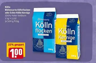 REWE Kölln Blütenzarte Köllnflocken Oder Echte Kölln Kernige Angebot