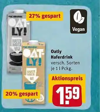 REWE Oatly Haferdrink Angebot