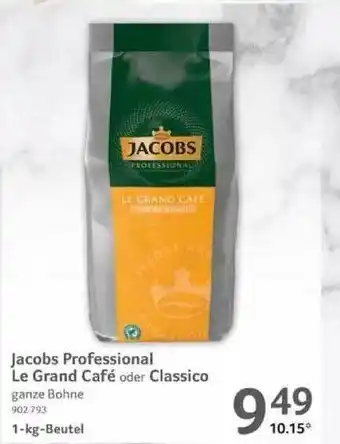 Selgros Jacobs Professional Le Grand Café Oder Classico Angebot