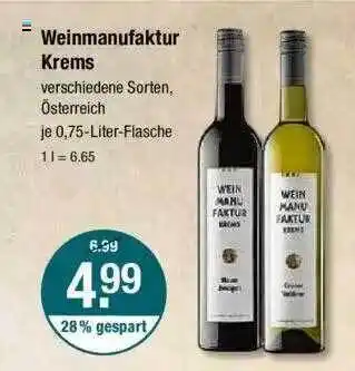 V Markt Weinmanufaktur Krems Angebot