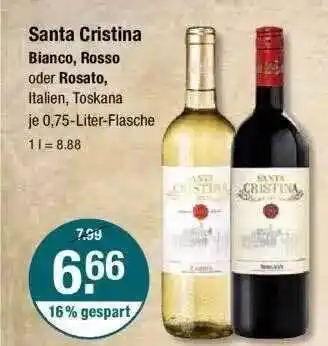 V Markt Santa Cristina Blanco, Rosso Oder Rosato Angebot