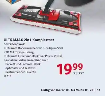 Selgros Vileda Ultramax 2in1 Komplettset Angebot