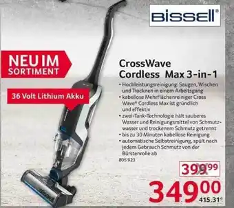 Selgros Bissell Crosswave Cordless Max 3in1 Angebot