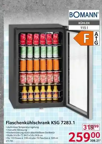 Selgros Bomann Flaschenkühlschrank Ksg 7283.1 Angebot