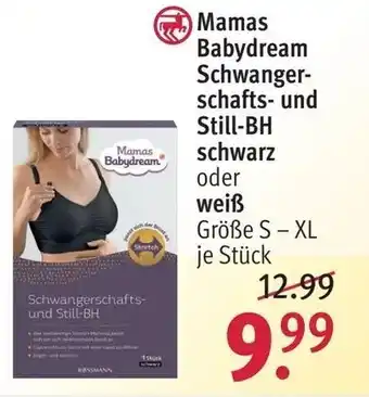 Rossmann Mamas Babydream Schwangerschafts-und Still-Bh schwarz oder weiß Angebot