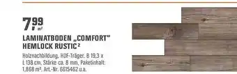 OBI Laminatboden „comfort“ Hemlock Rustic Angebot