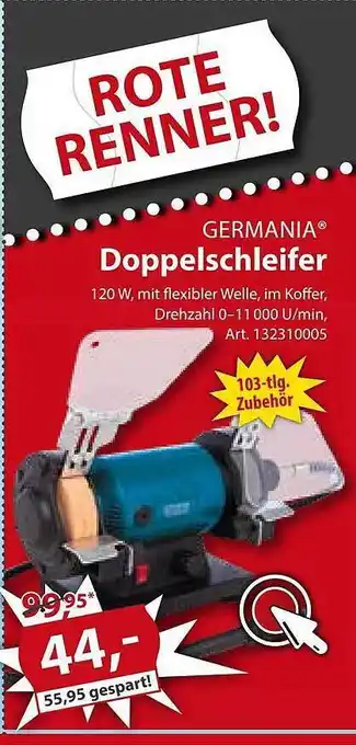 Sonderpreis Baumarkt Germania Doppel Schleifer Angebot