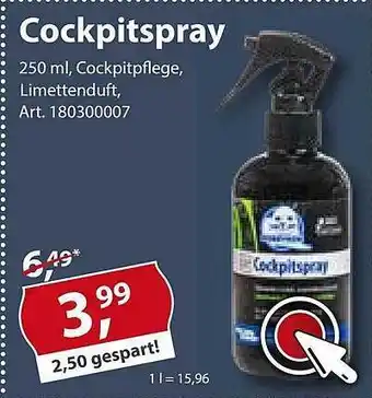 Sonderpreis Baumarkt Cockpitspray Angebot