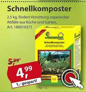 Sonderpreis Baumarkt Schnellkomposter Sonnenhof Angebot