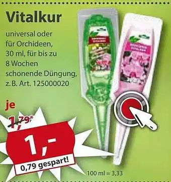 Sonderpreis Baumarkt Vitalkur Angebot