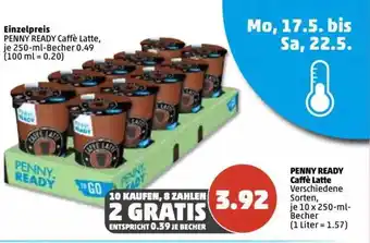 PENNY Penny Ready Caffe Latte 10x250ml Angebot