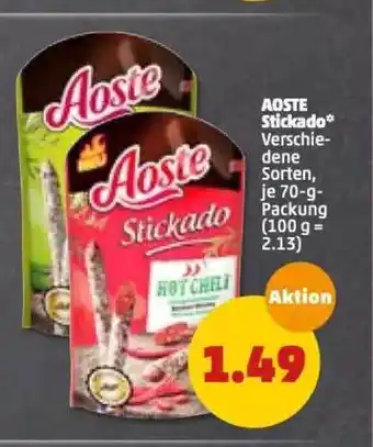 PENNY Aoste Stickado 70g Angebot