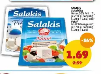 PENNY Salakis Schäfkäse 200g Oder Feta 160g Angebot