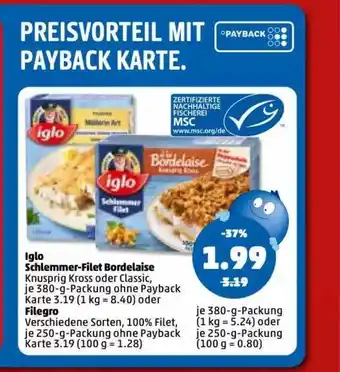 PENNY Iglo Schlemmer Filet Bordelaise Oder Filegro Angebot