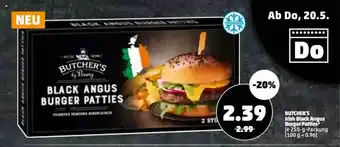 PENNY Butcher's Irish Black Angus Burger Patties 250g Angebot