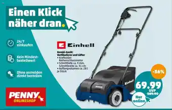 PENNY Einhell Kombi Gerät Vertikutierer Und Lüfter Angebot