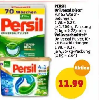 PENNY Persil Universal Discs Oder Vollwaschmittel Angebot