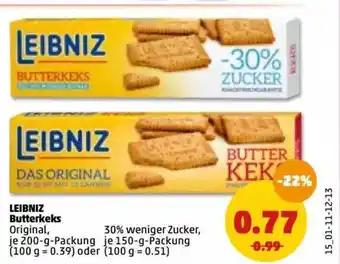 PENNY Leibniz Butterkeks 200g Angebot