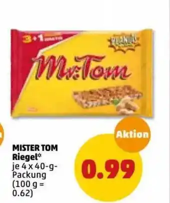 PENNY Mister Tom Riegel 4x40g Angebot