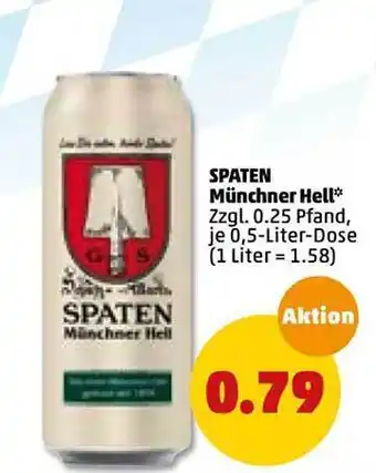 PENNY Spaten Münchner Hell 0,5L Angebot