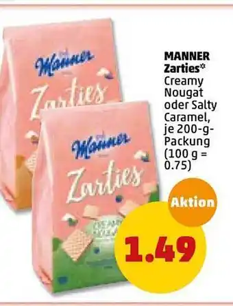 PENNY Manner Zarties 200g Angebot