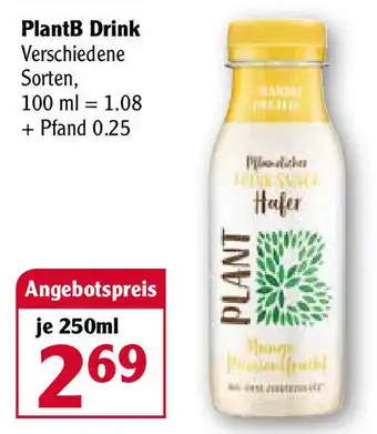 Globus PlantB Drink 250ml Angebot