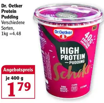 Globus Dr. Oetker Protein Pudding 400g Angebot