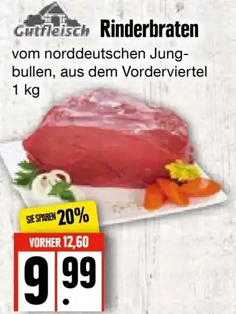 Edeka Frischemarkt Gutfleisch Rinderbraten 1kg Angebot