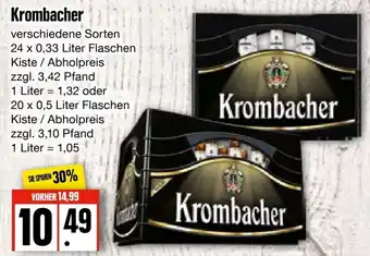 Edeka Frischemarkt Krombacher 24x0,33L/20x0,5L Angebot