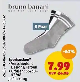 PENNY Bruno Banani Sportsocken Angebot