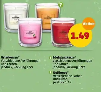 PENNY Osterkerzen, Edelglanzkerze, Duftkerze Angebot