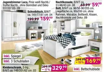 Möbel Boss Jugendzimmer Luca oder Nachtkonsole Angebot