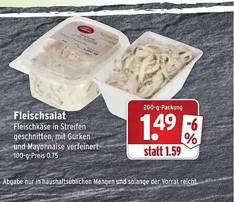 Wasgau Fleischsalat Angebot