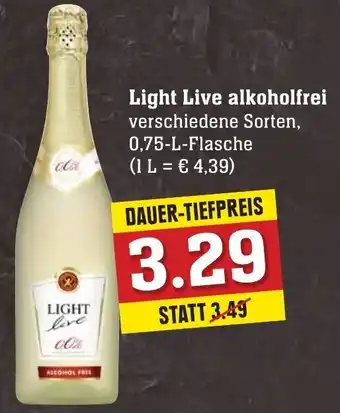 Edeka Neukauf Light Live alkoholfrei 0,75L Flasche Angebot