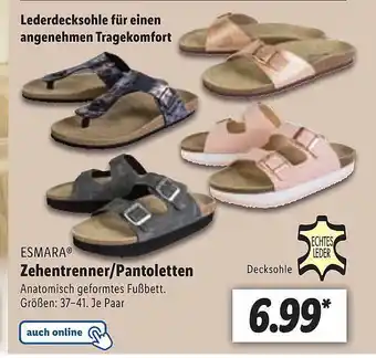 Lidl Esmara Zehentrrenner-pantoletten Angebot