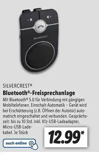 Lidl Silvercrest Bluetooth-freisprechanlage Angebot