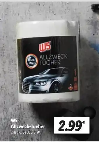 Lidl W5 Allzweck-tücher Angebot