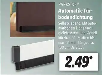 Lidl Parkside Automatik-tür Bodendichtung Angebot