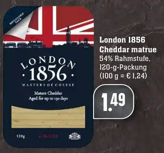 Edeka Neukauf London 1856 Cheddar matrue 120g Packung Angebot