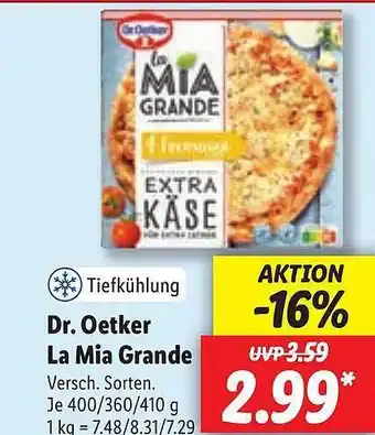 Lidl Dr Oetker La Mia Grande Angebot