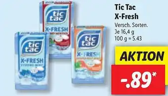 Lidl Tic Tac X-fresh Angebot