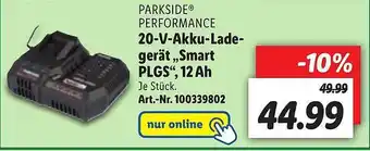 Lidl Parkside Performance 20-v-akku-ladegerät „smart Plgs“ 12ah Angebot