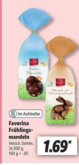 Lidl Favorina Frühlingsmandeln Angebot