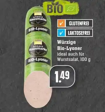 Scheck-in-Center Würzige Bio-lyoner Angebot