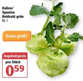 Globus Italien/Spanien Kohlrabi grün Angebot