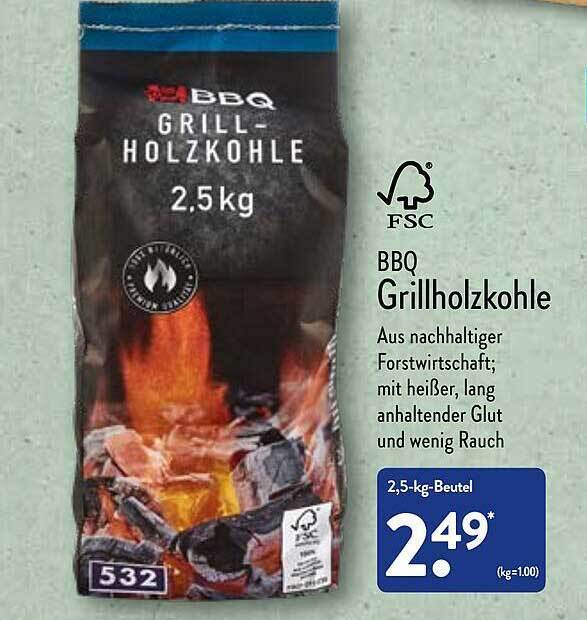 Bbq Grillholzkohle Angebot bei Aldi Nord