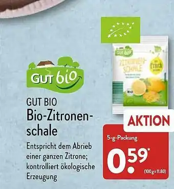 Aldi Nord Gut Bio Bio-zitronenschale Angebot