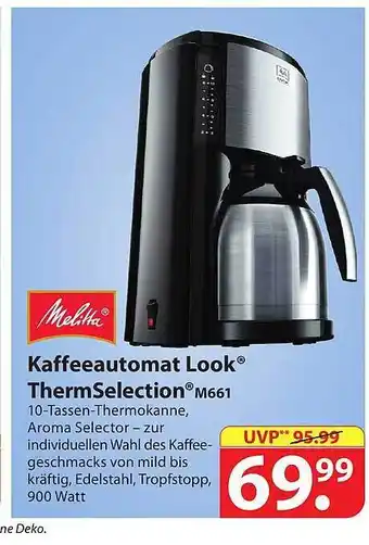 Famila Nord Ost Melitta Kaffeeautomat Look Thermselection Angebot