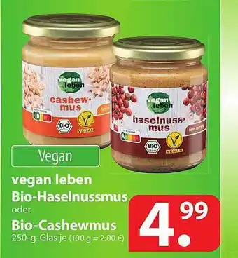 Famila Nord Ost Vegan Leben Bio-haselnussmus Oder Bio-cashewmus Angebot