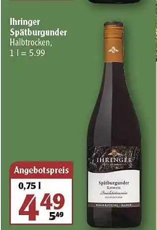 Globus Lhringer Spätburgunder Angebot